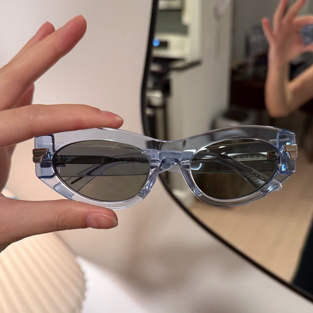 Bottega Veneta Blue Sunglasses Cateye